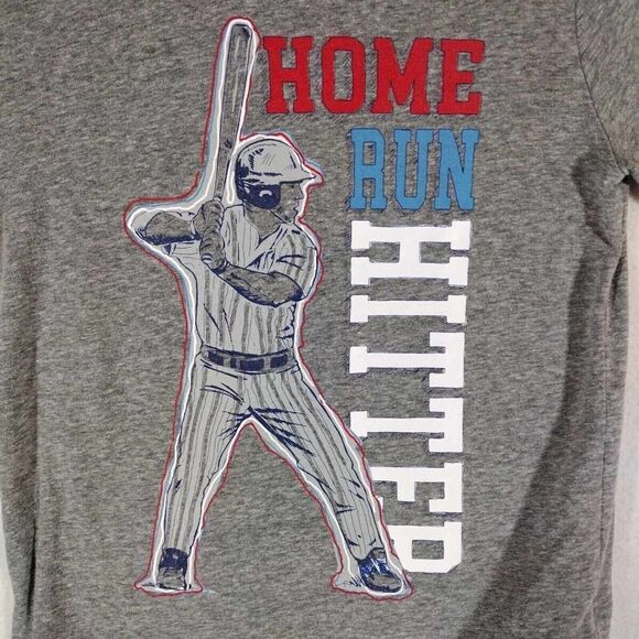 Cat & Jack Tee Shirt Boys Size Small 6-7 Grey Short Sleeve Crew Neck - Picture 4 of 9